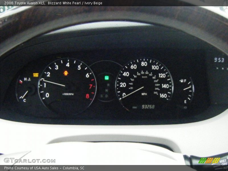 Blizzard White Pearl / Ivory Beige 2008 Toyota Avalon XLS