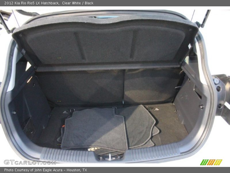 Clear White / Black 2012 Kia Rio Rio5 LX Hatchback