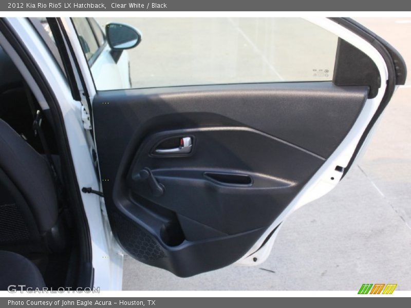 Clear White / Black 2012 Kia Rio Rio5 LX Hatchback