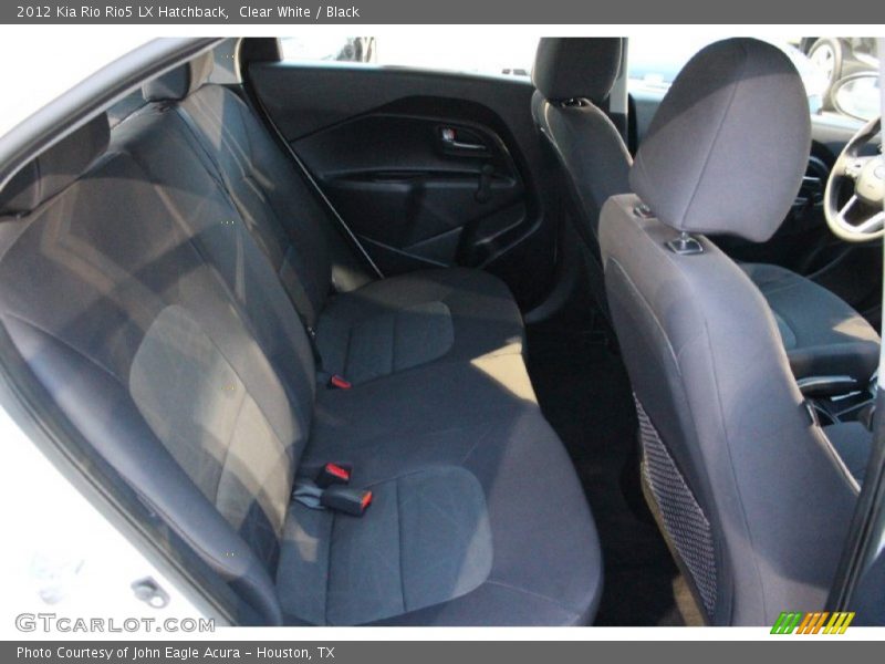 Clear White / Black 2012 Kia Rio Rio5 LX Hatchback