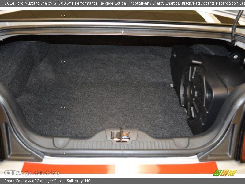 Ingot Silver / Shelby Charcoal Black/Red Accents Recaro Sport Seats 2014 Ford Mustang Shelby GT500 SVT Performance Package Coupe