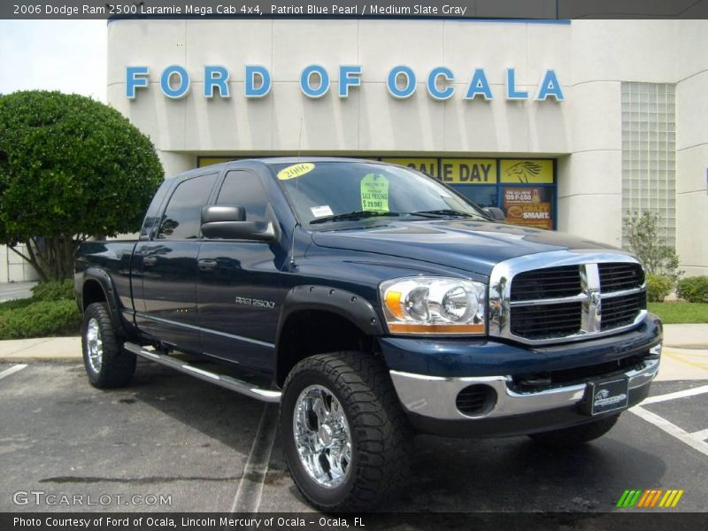 Patriot Blue Pearl / Medium Slate Gray 2006 Dodge Ram 2500 Laramie Mega Cab 4x4