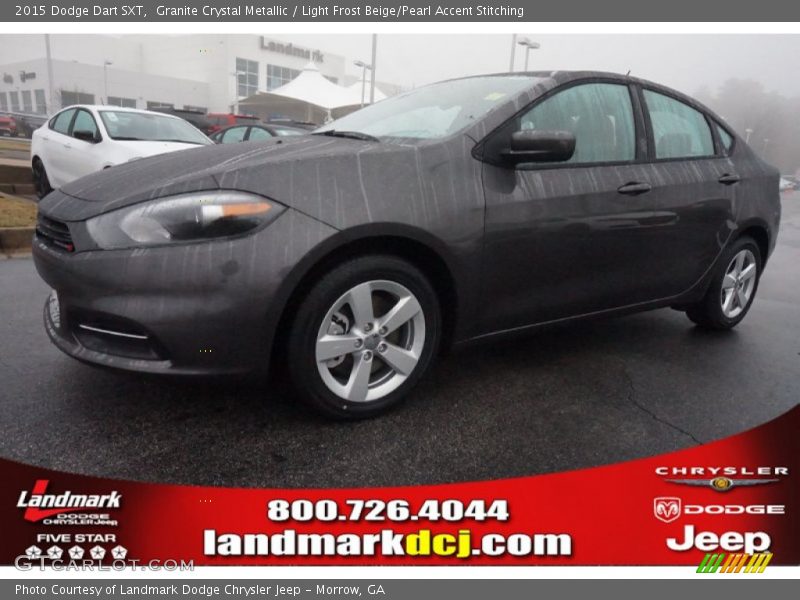 Granite Crystal Metallic / Light Frost Beige/Pearl Accent Stitching 2015 Dodge Dart SXT
