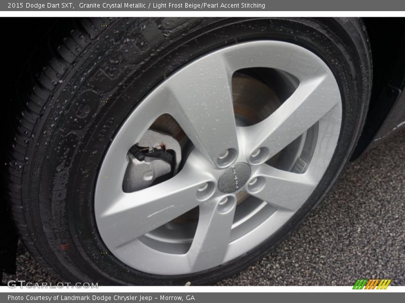 Granite Crystal Metallic / Light Frost Beige/Pearl Accent Stitching 2015 Dodge Dart SXT