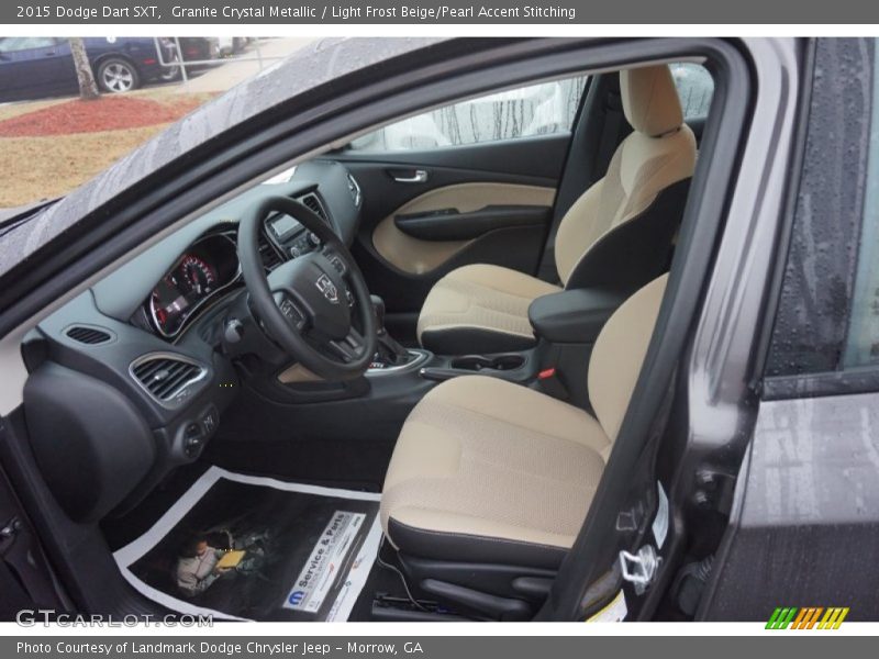 Granite Crystal Metallic / Light Frost Beige/Pearl Accent Stitching 2015 Dodge Dart SXT