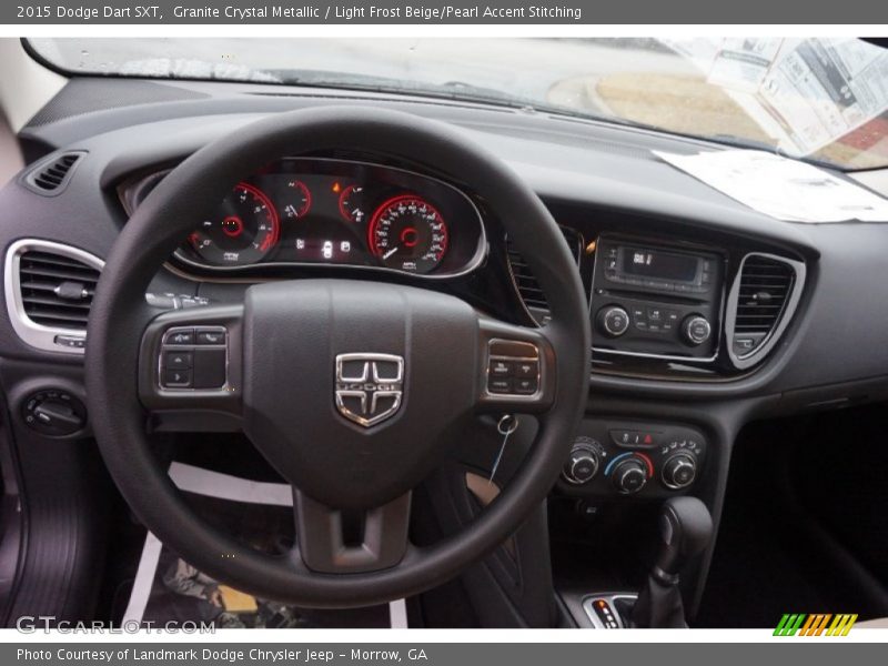 Granite Crystal Metallic / Light Frost Beige/Pearl Accent Stitching 2015 Dodge Dart SXT