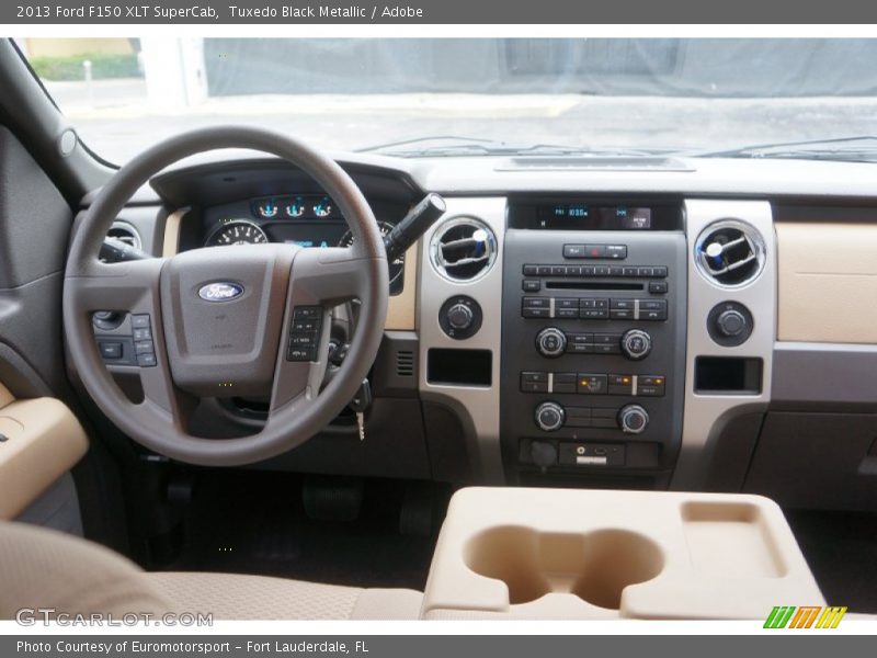 Tuxedo Black Metallic / Adobe 2013 Ford F150 XLT SuperCab