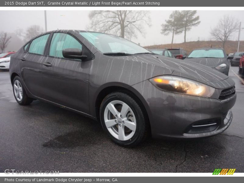 Granite Crystal Metallic / Light Frost Beige/Pearl Accent Stitching 2015 Dodge Dart SXT