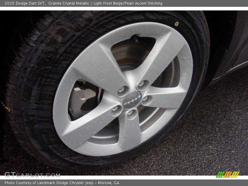 Granite Crystal Metallic / Light Frost Beige/Pearl Accent Stitching 2015 Dodge Dart SXT