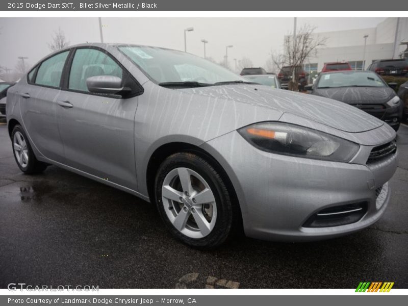 Billet Silver Metallic / Black 2015 Dodge Dart SXT
