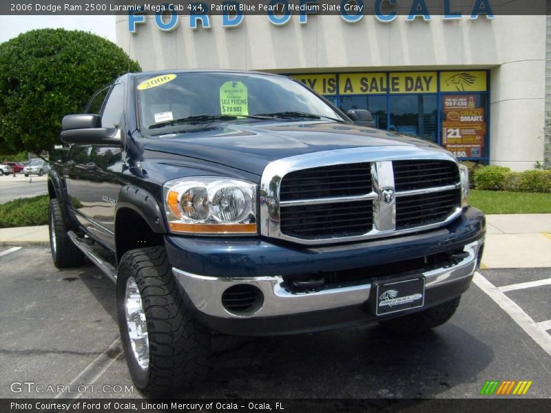 Patriot Blue Pearl / Medium Slate Gray 2006 Dodge Ram 2500 Laramie Mega Cab 4x4