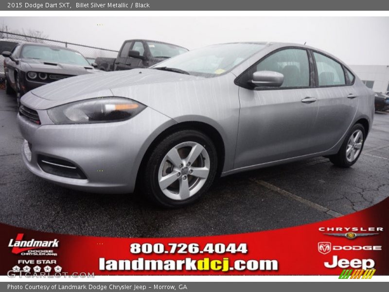 Billet Silver Metallic / Black 2015 Dodge Dart SXT