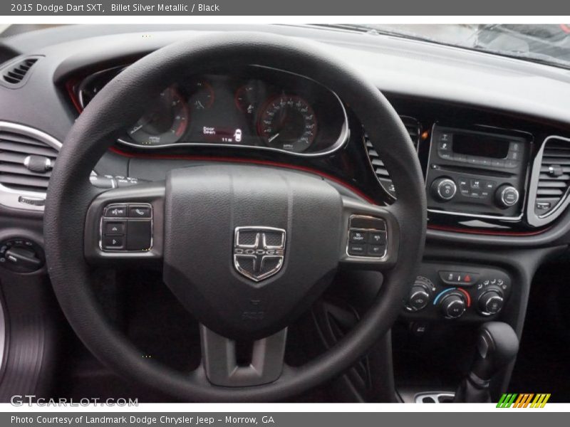 Billet Silver Metallic / Black 2015 Dodge Dart SXT