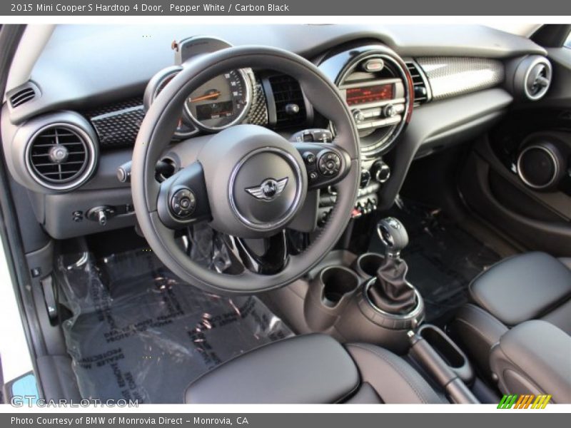 Pepper White / Carbon Black 2015 Mini Cooper S Hardtop 4 Door