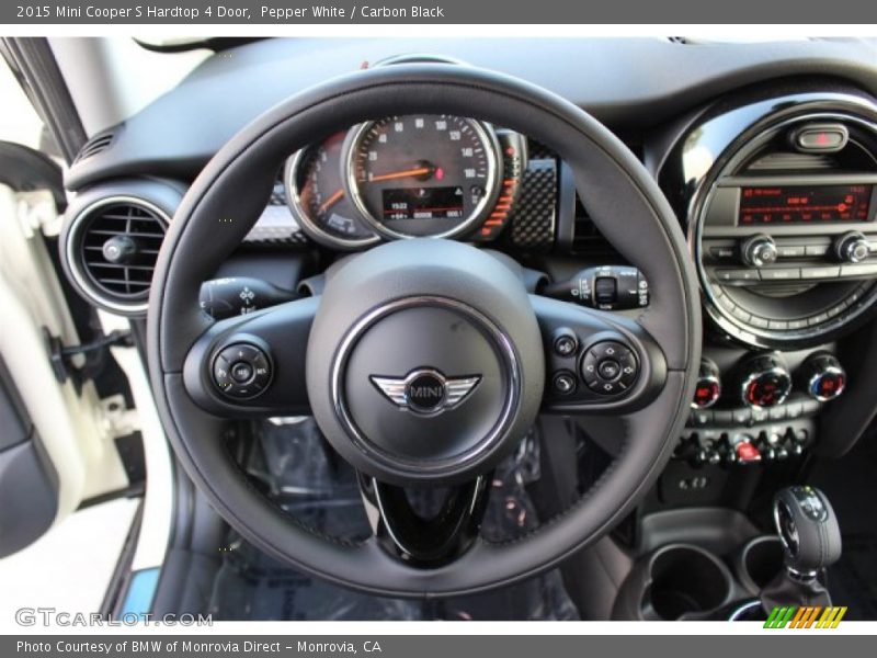 Pepper White / Carbon Black 2015 Mini Cooper S Hardtop 4 Door