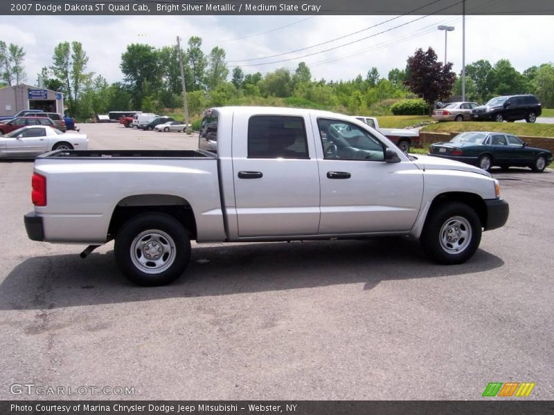 Bright Silver Metallic / Medium Slate Gray 2007 Dodge Dakota ST Quad Cab