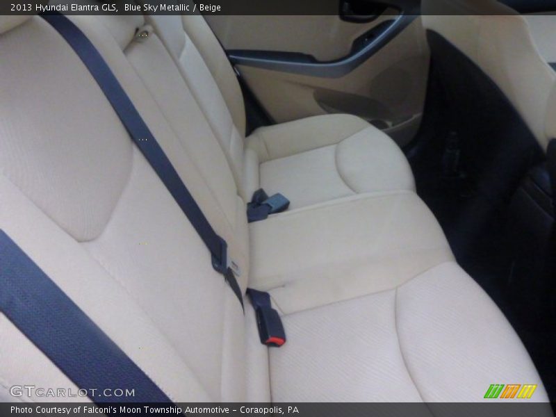 Blue Sky Metallic / Beige 2013 Hyundai Elantra GLS