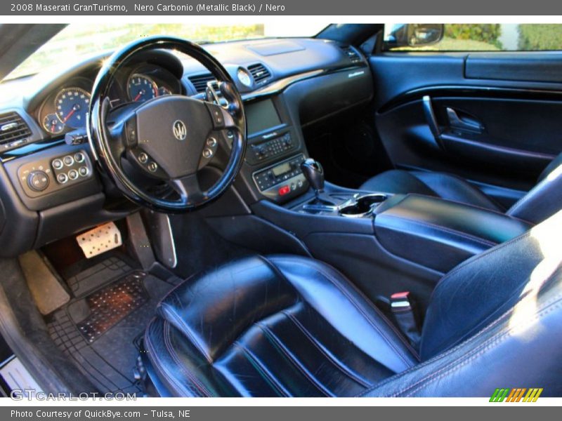 Nero Carbonio (Metallic Black) / Nero 2008 Maserati GranTurismo