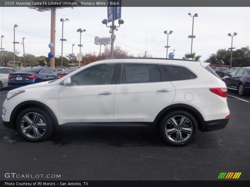 Monaco White / Black 2015 Hyundai Santa Fe Limited Ultimate