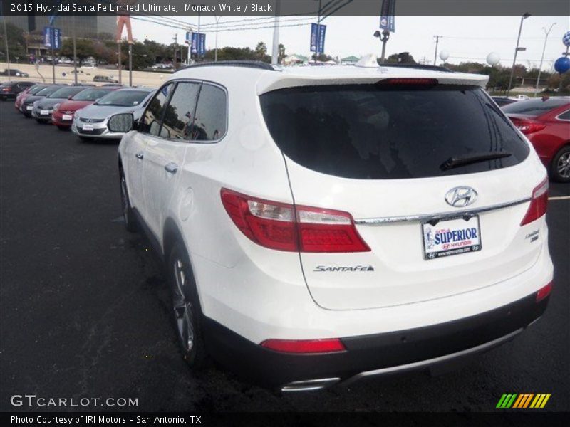 Monaco White / Black 2015 Hyundai Santa Fe Limited Ultimate