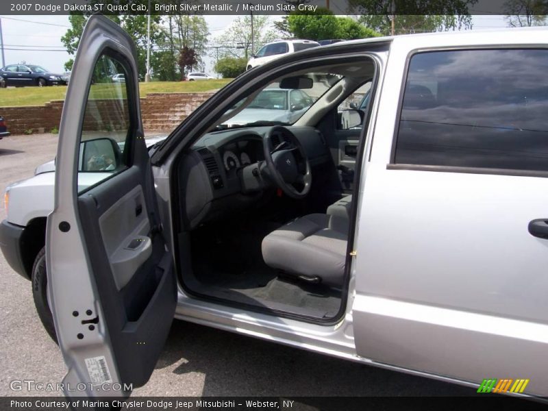 Bright Silver Metallic / Medium Slate Gray 2007 Dodge Dakota ST Quad Cab