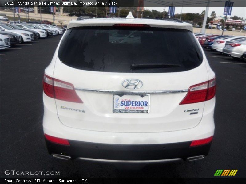 Monaco White / Black 2015 Hyundai Santa Fe Limited Ultimate