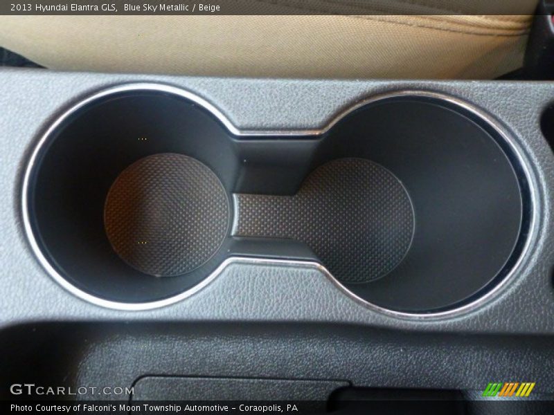 Blue Sky Metallic / Beige 2013 Hyundai Elantra GLS