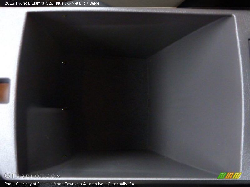 Blue Sky Metallic / Beige 2013 Hyundai Elantra GLS