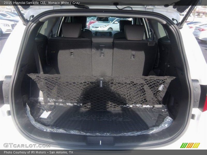Monaco White / Gray 2015 Hyundai Santa Fe GLS