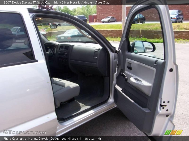 Bright Silver Metallic / Medium Slate Gray 2007 Dodge Dakota ST Quad Cab