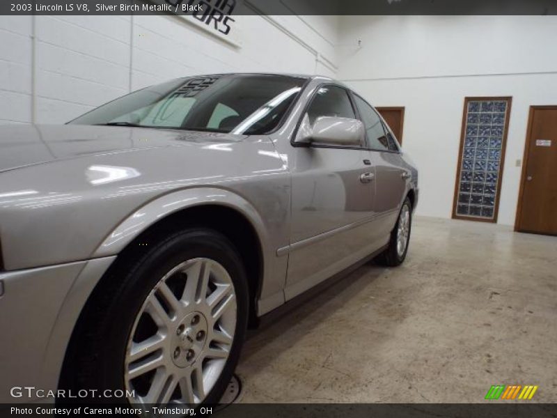 Silver Birch Metallic / Black 2003 Lincoln LS V8