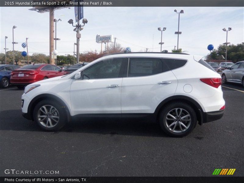 Frost White Pearl / Black 2015 Hyundai Santa Fe Sport 2.0T