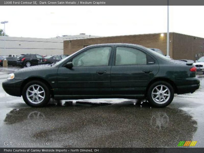 Dark Green Satin Metallic / Medium Graphite 1998 Ford Contour SE