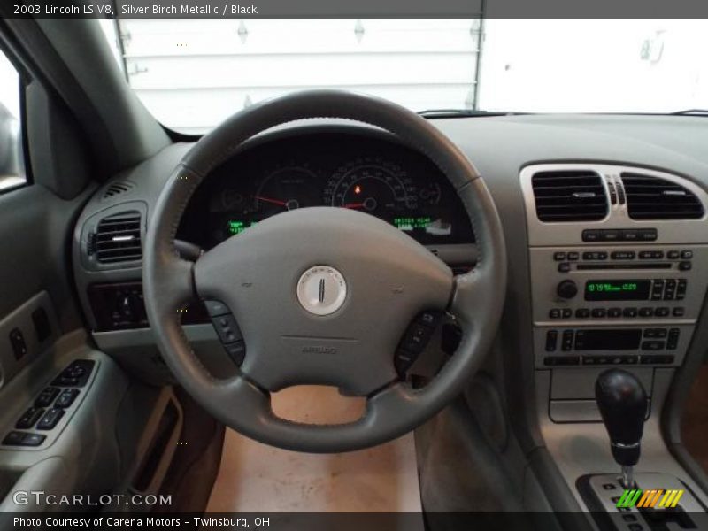 Silver Birch Metallic / Black 2003 Lincoln LS V8