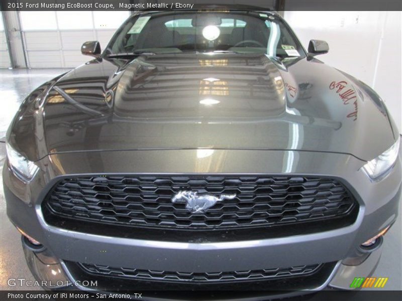 Magnetic Metallic / Ebony 2015 Ford Mustang EcoBoost Coupe