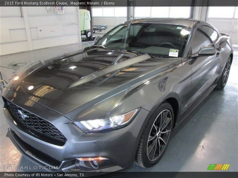 Magnetic Metallic / Ebony 2015 Ford Mustang EcoBoost Coupe