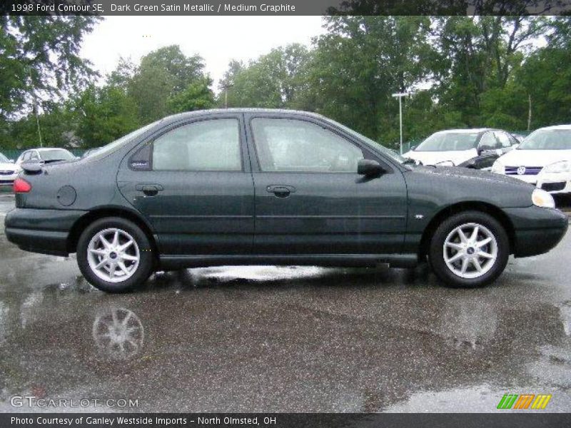 Dark Green Satin Metallic / Medium Graphite 1998 Ford Contour SE