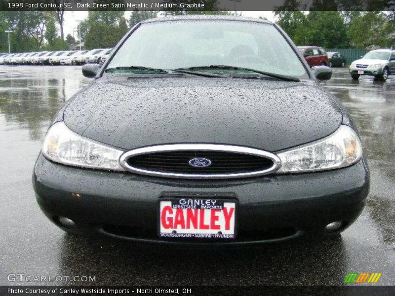 Dark Green Satin Metallic / Medium Graphite 1998 Ford Contour SE
