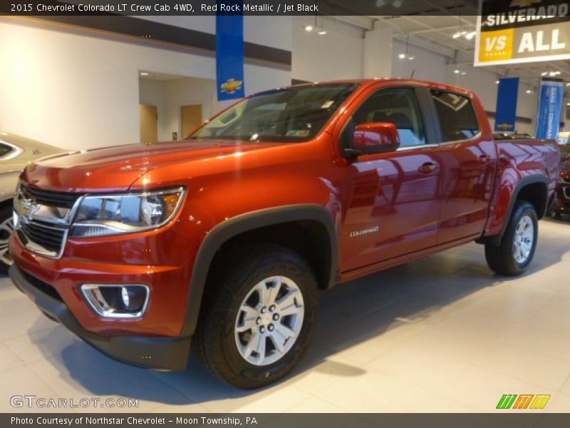 Red Rock Metallic / Jet Black 2015 Chevrolet Colorado LT Crew Cab 4WD