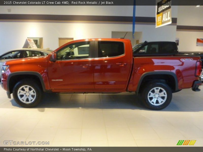 Red Rock Metallic / Jet Black 2015 Chevrolet Colorado LT Crew Cab 4WD