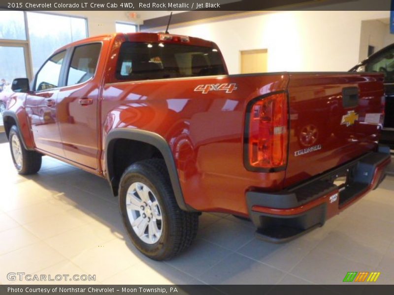 Red Rock Metallic / Jet Black 2015 Chevrolet Colorado LT Crew Cab 4WD