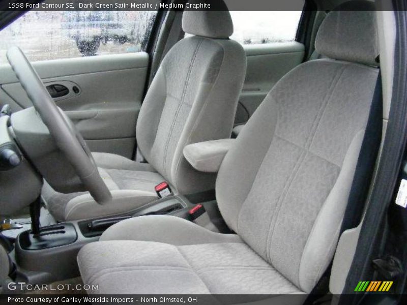 Dark Green Satin Metallic / Medium Graphite 1998 Ford Contour SE