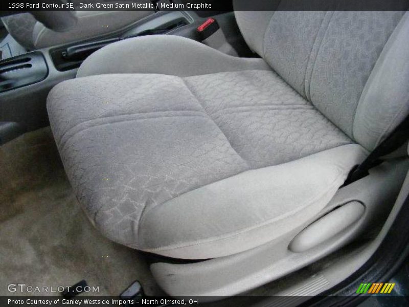 Dark Green Satin Metallic / Medium Graphite 1998 Ford Contour SE