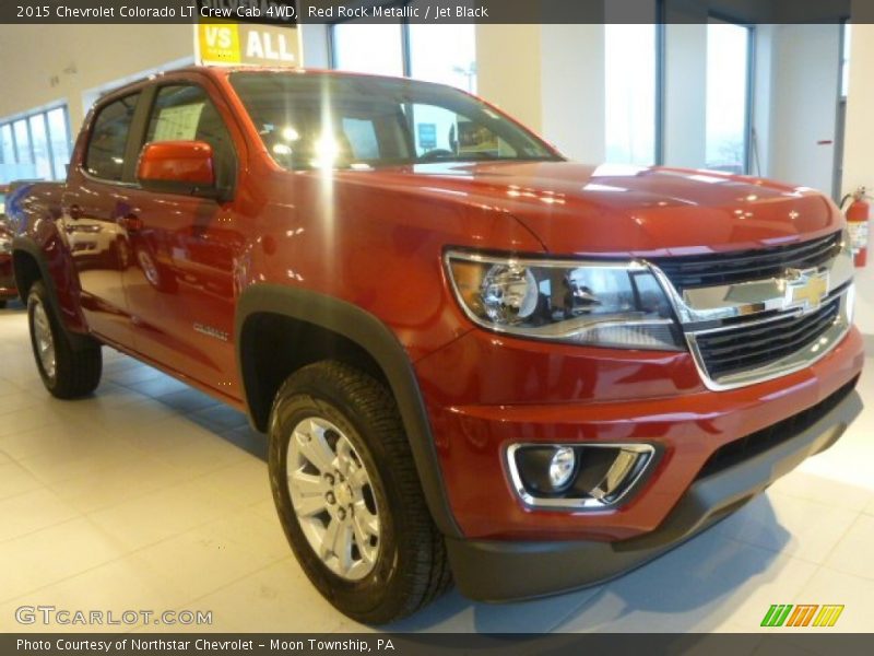 Red Rock Metallic / Jet Black 2015 Chevrolet Colorado LT Crew Cab 4WD