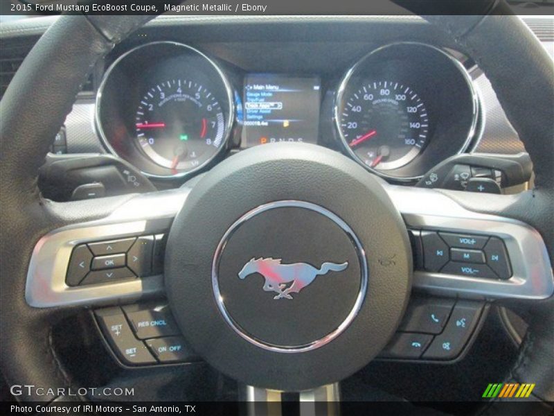 Magnetic Metallic / Ebony 2015 Ford Mustang EcoBoost Coupe
