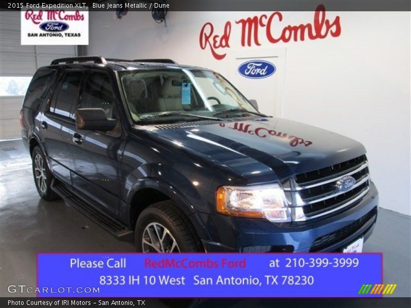 Blue Jeans Metallic / Dune 2015 Ford Expedition XLT