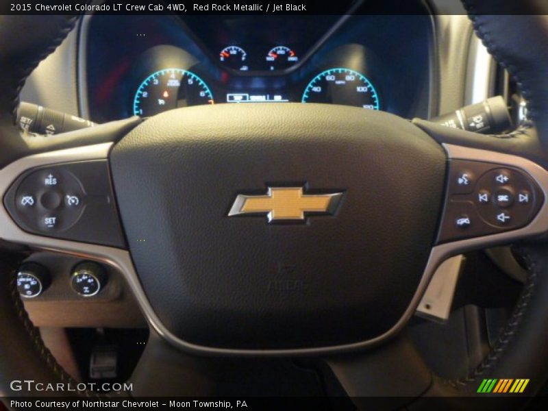 Red Rock Metallic / Jet Black 2015 Chevrolet Colorado LT Crew Cab 4WD