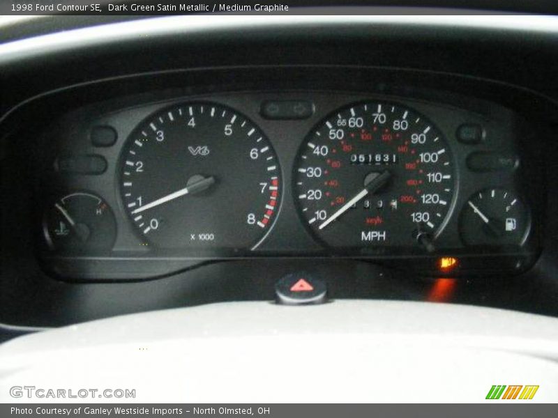 Dark Green Satin Metallic / Medium Graphite 1998 Ford Contour SE