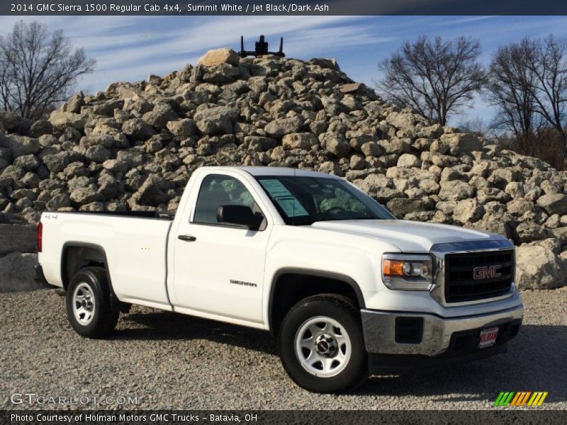 Summit White / Jet Black/Dark Ash 2014 GMC Sierra 1500 Regular Cab 4x4