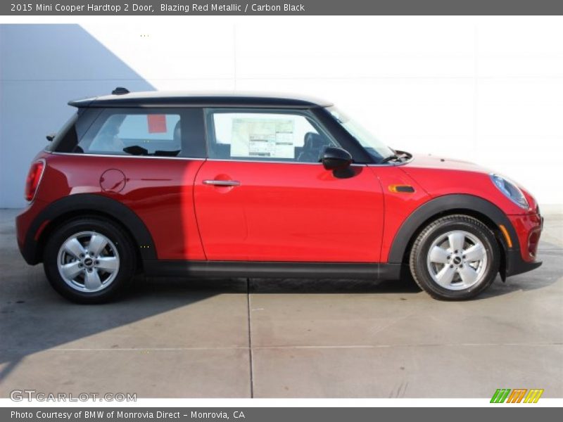 Blazing Red Metallic / Carbon Black 2015 Mini Cooper Hardtop 2 Door